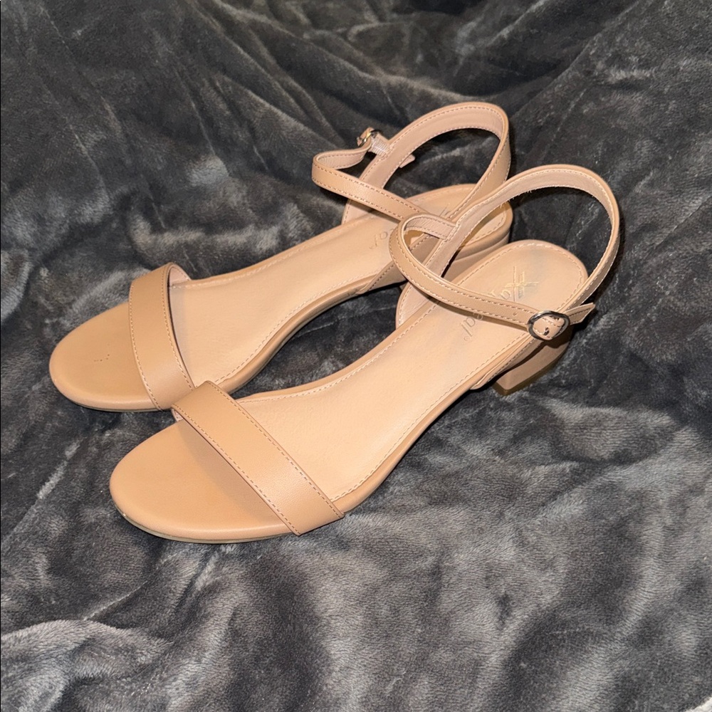 Xappeal Tan Heeled Sandals